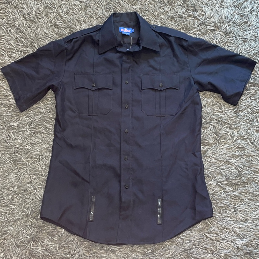 Spiewak navy blue shirt work uniform NWT size medium